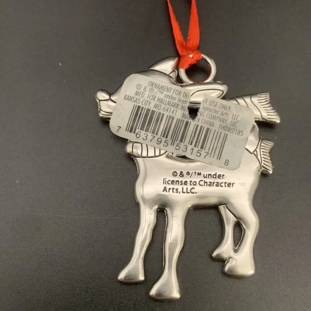 Hallmark Rudolph The Red Nose Reindeer Gabrielle Name Metal Christmas Ornament
